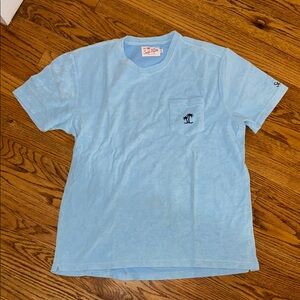 Men’s st Barth mc2 terry cloth blue t shirt xl